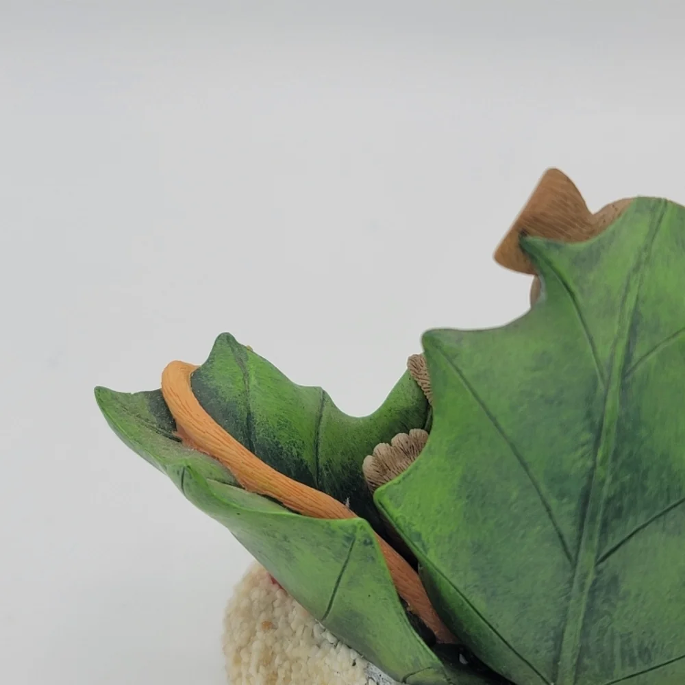 Fitz and Floyd Charming Tails Happy Holly Days Mouse w Holly Leaves 90s Vintage - Picture 7 of 12